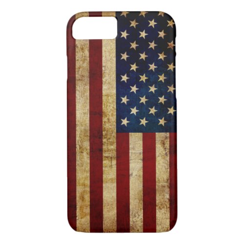 USA  Grunged flag iPhone 87 Case