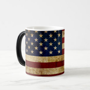 USA / Grunged flag Color Morph Mug