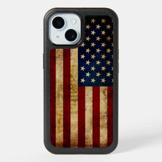 USA / Grunged flag iPhone 15 Case