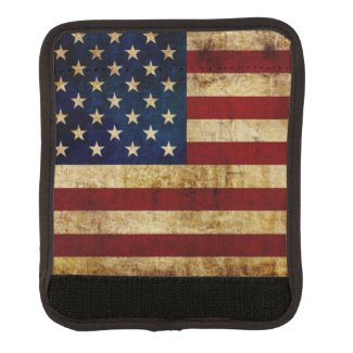 USA / Grunged Flag Luggage Handle Wrap