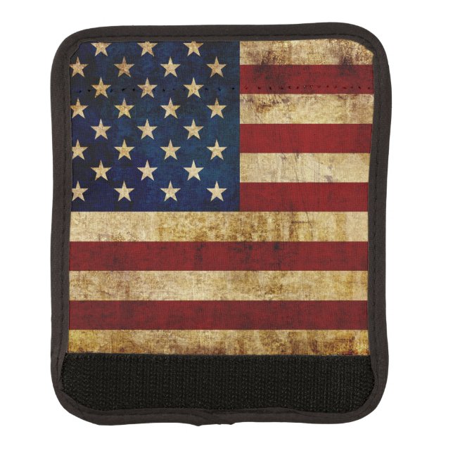 USA / Grunged flag Luggage Handle Wrap (Front)