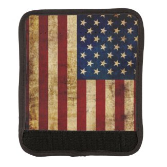 USA / Grunged Flag Luggage Handle Wrap