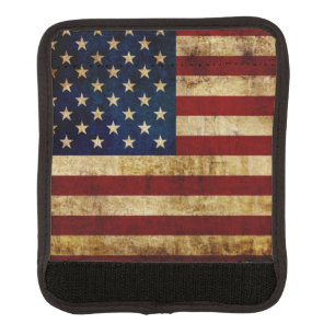 USA / Grunged flag Luggage Handle Wrap