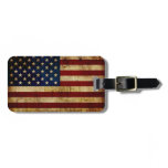 USA / Grunged flag Luggage Tag