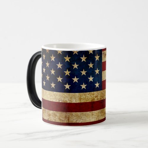 USA  Grunged flag Magic Mug