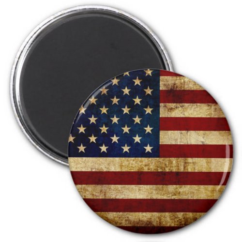 USA  Grunged flag Magnet