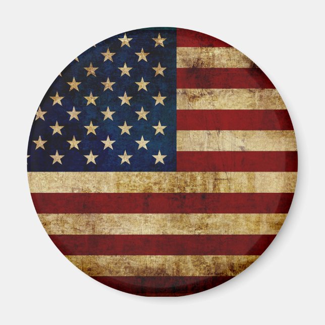 USA / Grunged flag Magnet (Front)
