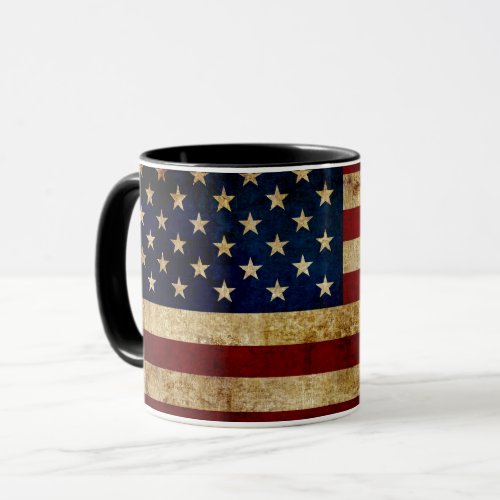 USA  Grunged flag Mug