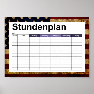 USA / Grunged flag Poster