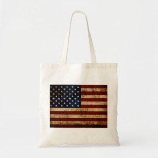 USA / Grunged Flag Tote Bag