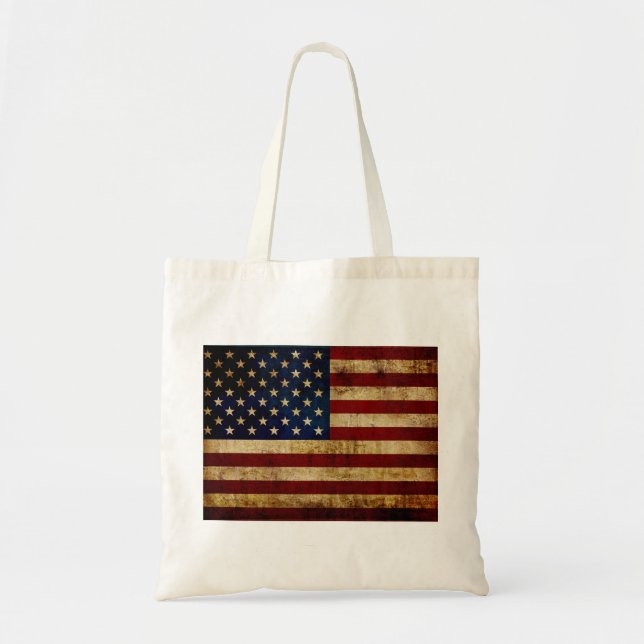 USA / Grunged flag Tote Bag (Front)