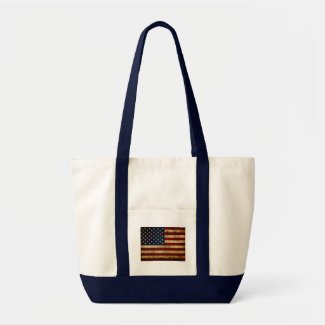 USA / Grunged Flag Tote Bag