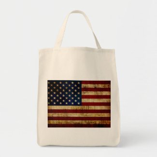 USA / Grunged Flag Tote Bag