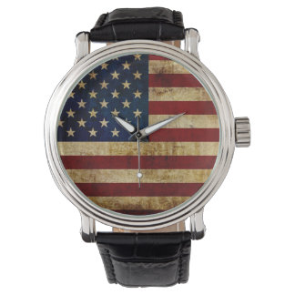 USA / Grunged flag Watch