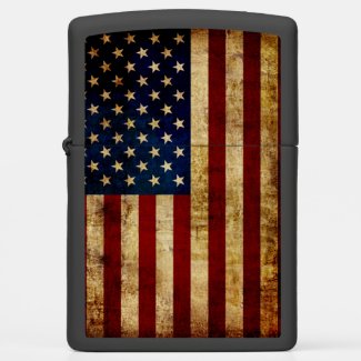 USA / Grunged flag