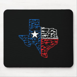Usa Guns Patriotic Texan America Texas  Mouse Pad