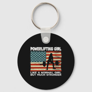 Usa Gym Powerlifter Powerlifting Weightlifting For Keychain