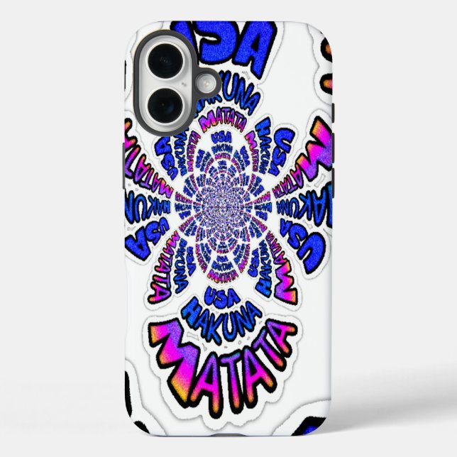 USA Hakuna Matata Blue Gifts.png Case-Mate iPhone Case (Back)