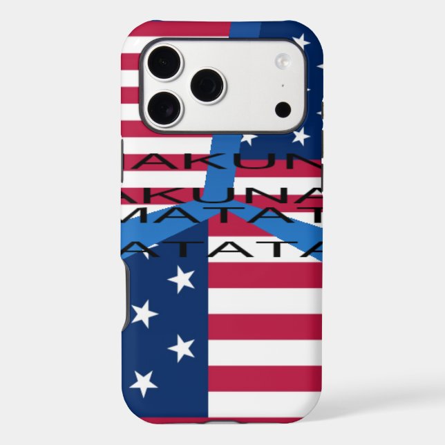 USA HAKUNA  MATATA Case-Mate iPhone CASE (Back)