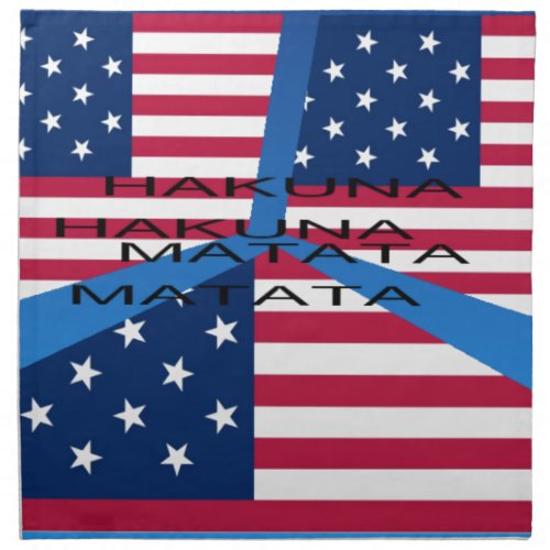 USA HAKUNA  MATATA NAPKIN