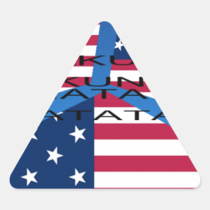 USA HAKUNA  MATATA TRIANGLE STICKER