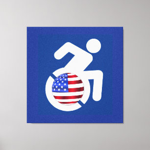 USA Handicapped Canvas Print