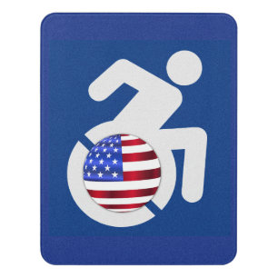 USA Handicapped Door Sign