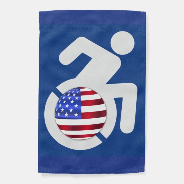 USA Handicapped Garden Flag (Front)