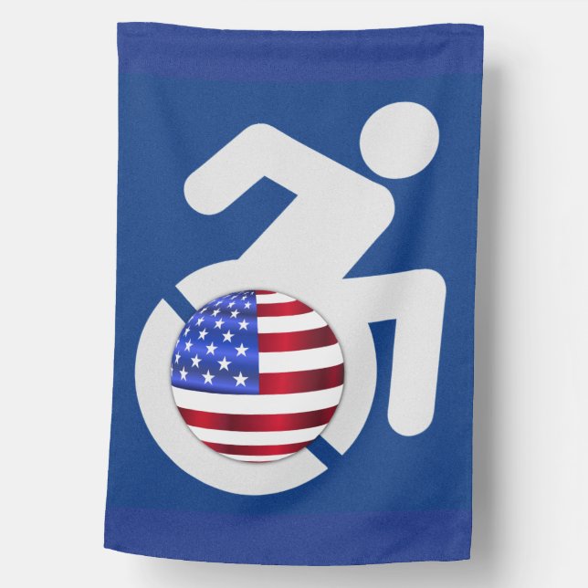 USA Handicapped House Flag (Front)