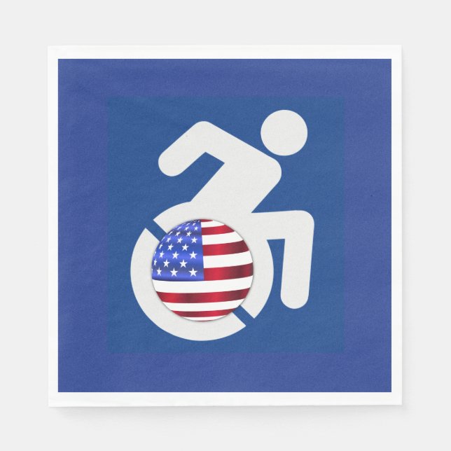 USA Handicapped Napkins (Front)