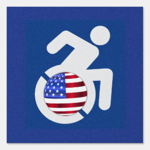USA Handicapped Sign
