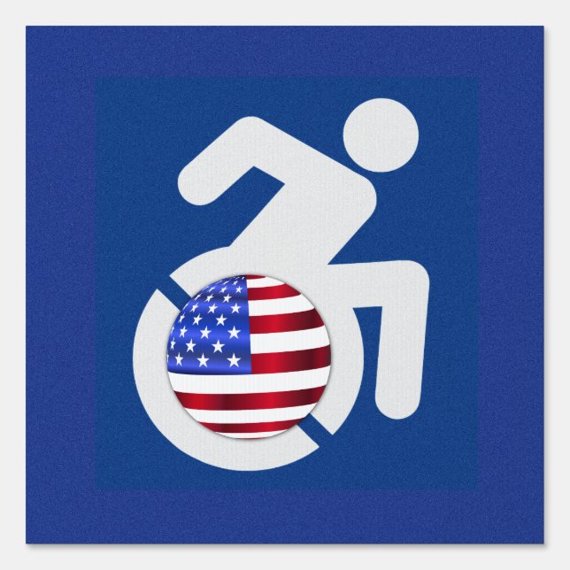 USA Handicapped Sign (Front)