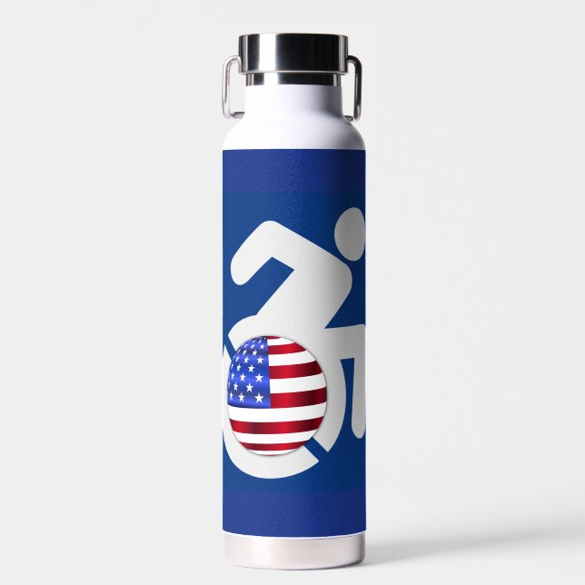 USA Handicapped Water Bottle (Front)