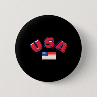 USA Happy 4th Of July Celebration Independence Day Button