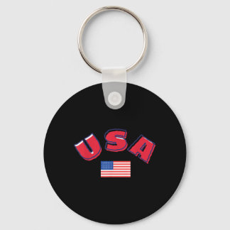 USA Happy 4th Of July Celebration Independence Day Keychain