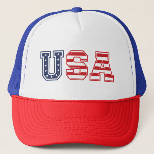 USA Happy 4th Of July T-Shirt Trucker Hat