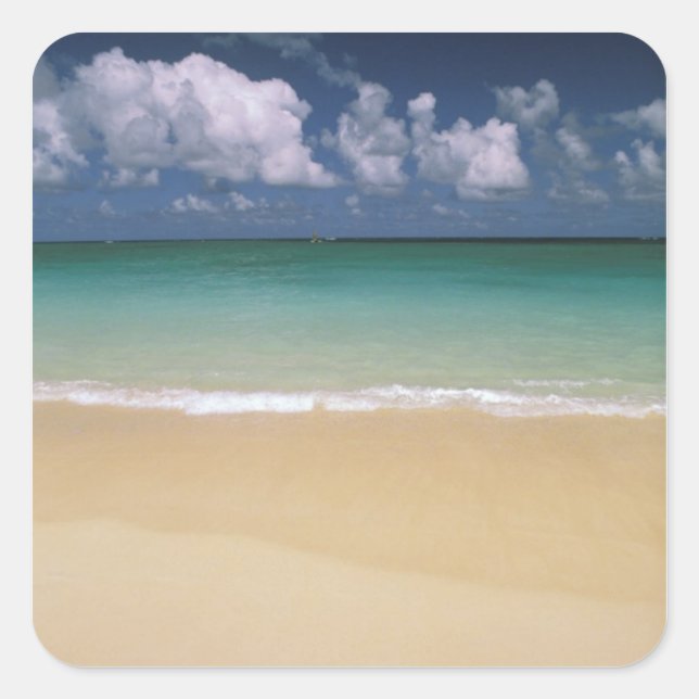 USA, Hawaii. Beach scene Square Sticker (Front)