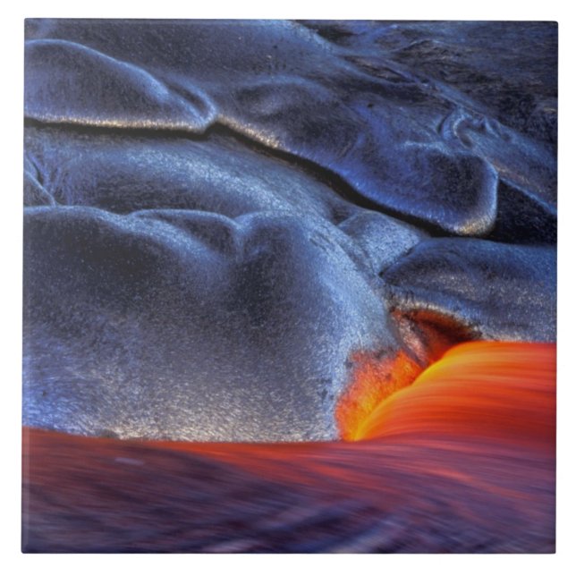 USA, Hawaii, Big Island, Kilauea, Volcanoes NP, Tile (Front)