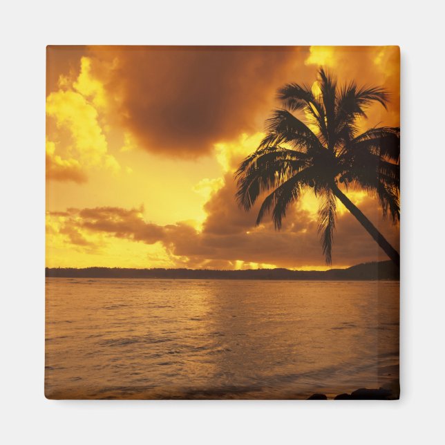USA, Hawaii, Kauai, Colorful sunrise in a Magnet (Front)