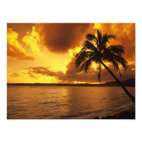 USA Hawaii Kauai Colorful sunrise in a Photo Print
