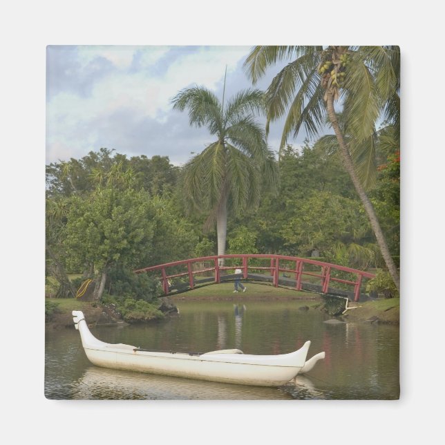 USA, Hawaii, Kauai, Smith Family Luau Garden Magnet (Front)
