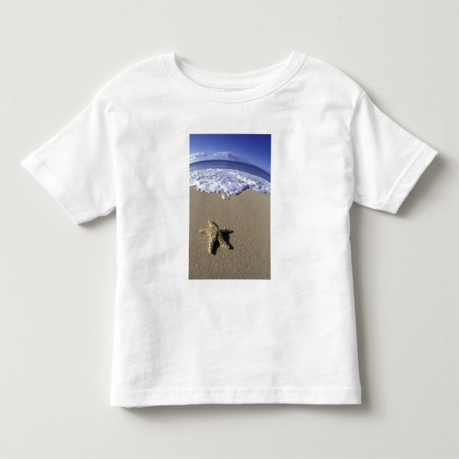 USA, Hawaii, Maui, Makena Beach, Starfish and Toddler T-shirt (Front)