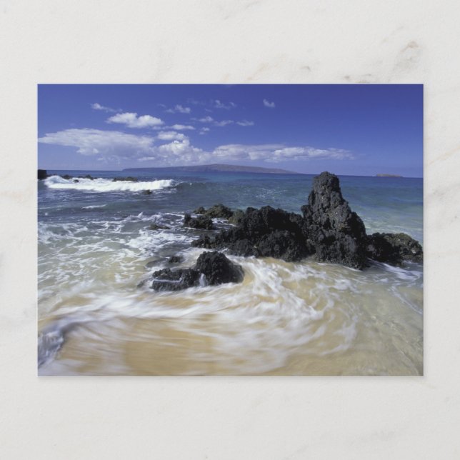USA, Hawaii, Maui, Maui, Makena Beach, Surf on Postcard (Front)