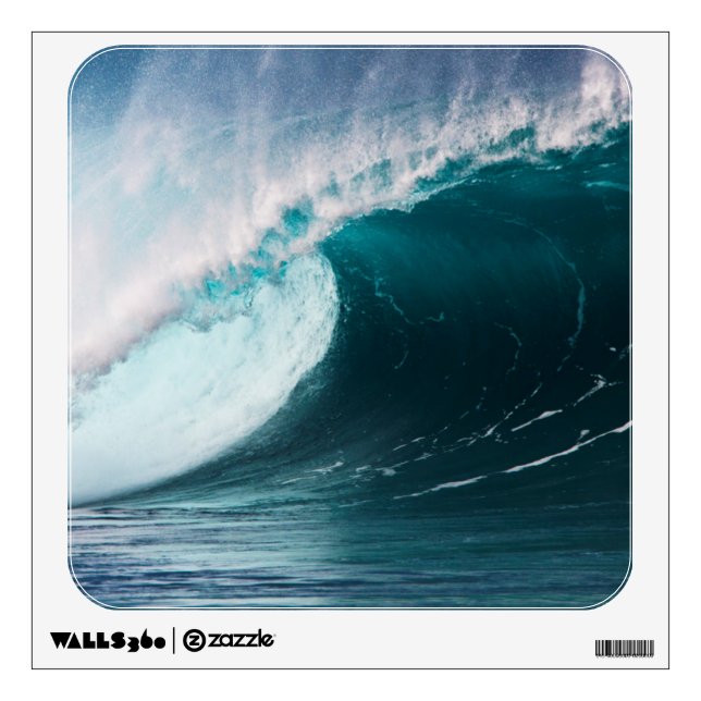 USA, Hawaii, Oahu, Large waves Wall Sticker (Front)