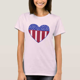 USA Heart Flag Organic T-Shirt