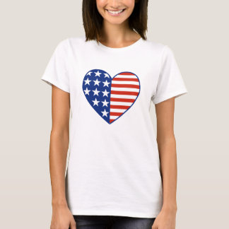 USA Heart Flag T-Shirt
