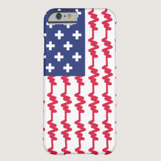USA Heartbeat Flag Patriotic Barely There iPhone 6 Case