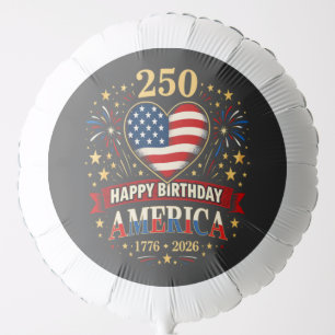 Usa Hearts 1776 2026 July 4Th Balloon