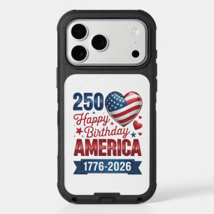USA Hearts 1776 2026 July 4th iPhone 17 Pro Max Case