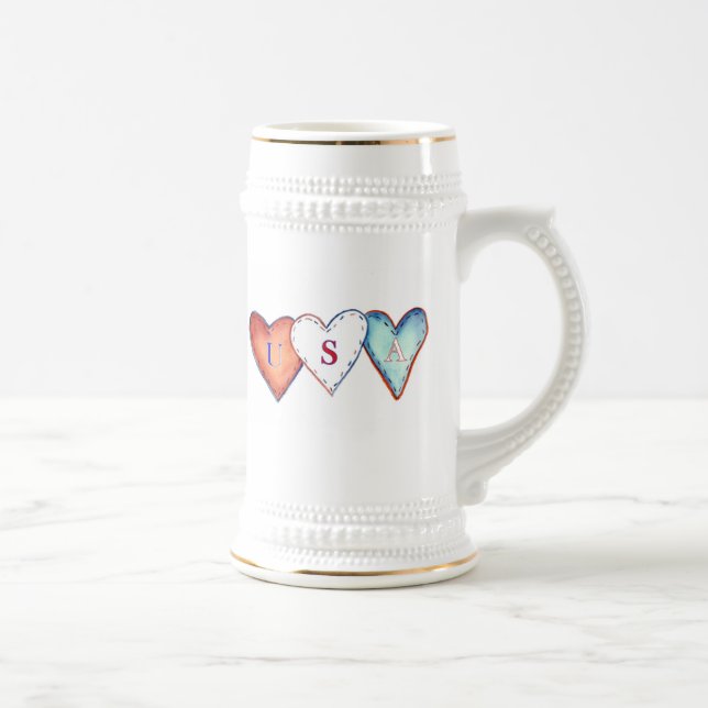 USA Hearts mug (Right)